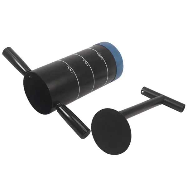 Metal Cup Digger with Detachable Handle Carbon Steel USGA Standard 2In 4In and 6In for Backyard Lawn Garden Training