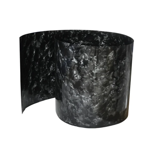 DIY Drum Wrap 500mm x 1580mm Celluloid Sheet 0.5mm Diamond Black Musical Instrument Deco Sheet