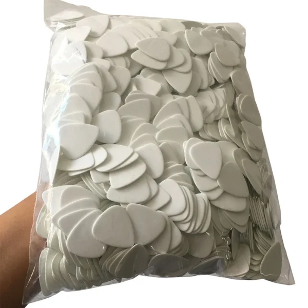 Wholesale Lots of 500pcs Solid White Celluloid Guitar Picks Plectrums 0.46mm / 0.71mm / 0.96mm / 1.5mm